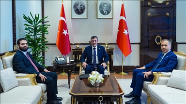 Cumhurbaşkanı Yardımcısı Yılmaz, Suriye İçişleri Bakanı Hattab'ı kabul etti