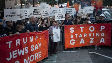 SHBA, protesta kundër urisë në Gaza para hotelit të Trumpit në New York