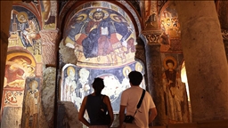 Kapadokya'daki Karanlık Kilise'nin freskleri 10 yılda 1 milyondan fazla ziyaretçiyi ağırladı