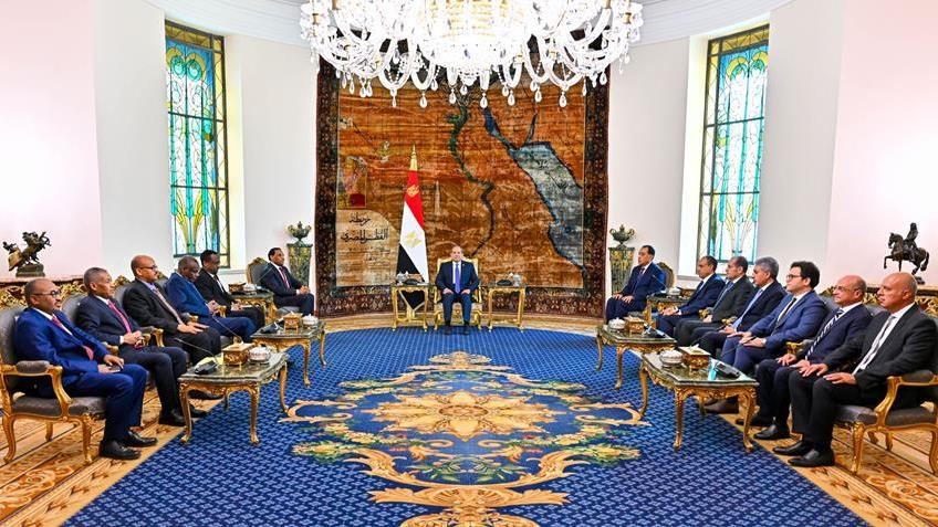 القاهرة.. السيسي يتناول مع إدريس جهود تسوية الأزمة السودانية