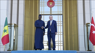 Turkish President Erdogan welcomes Senegalese Prime Minister Sonko in Ankara