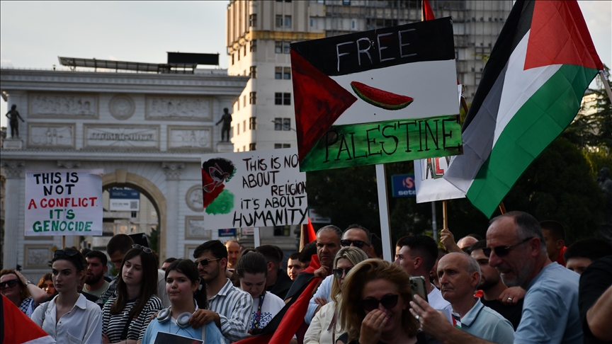 U Skoplju održan protest podrške palestinskom narodu