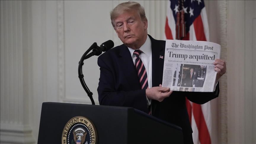 US' Smithsonian restores display on Trump impeachment at American history museum