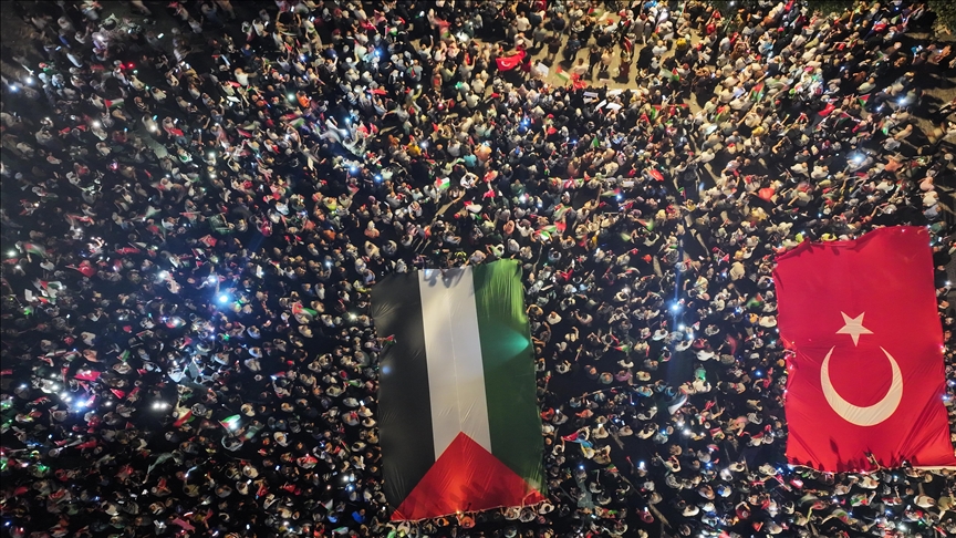 Istanbul : foule immense pour la marche de l’Espoir pour Gaza 