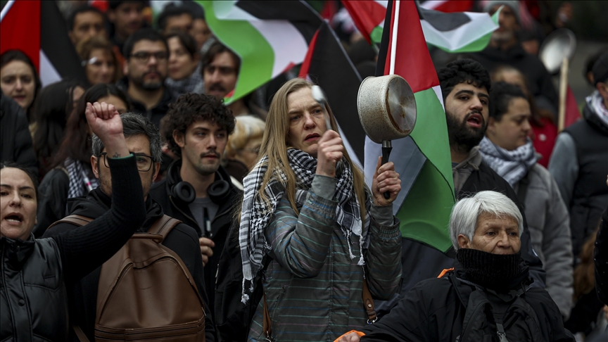 مظاهرات حاشدة تجتاح عواصم أوروبية احتجاجا على إبادة وتجويع غزة