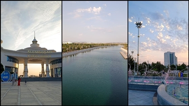 Türkmenistan'ın Hazar kıyısında beyazlar içindeki turizm bölgesi: Avaza