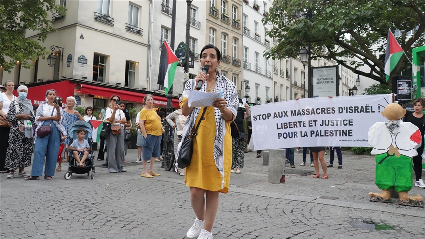 Fransa'da, Gazze'de gazetecileri öldüren İsrail protesto edildi