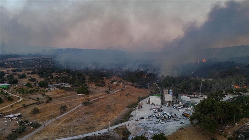 Şewata daristanê ya li Bucaya navçeya Îzmirê bi tevahî hat kontrolkirin
