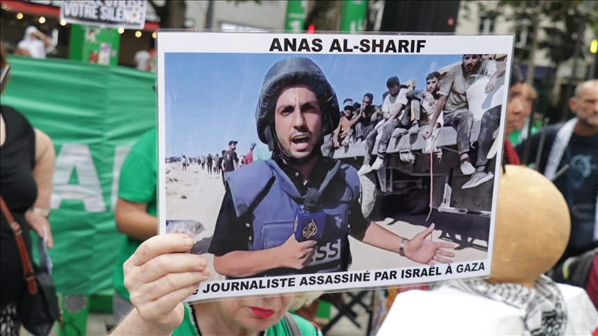 Protesta në Paris kundër vrasjes së gazetarëve të Gazës nga Izraeli