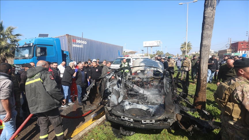 1 killed as Israeli drone hits car in southern Lebanon