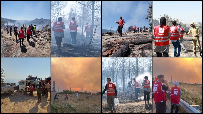 Türk Kızılay, hazirandan bu yana 127 orman yangınına müdahaleye destek sağladı