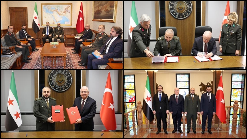 Milli Savunma Bakanı Güler, Suriye'nin Savunma ve Dışişleri bakanlarıyla bir araya geldi