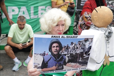 France: manifestation à Paris en hommage aux journalistes tués à Gaza