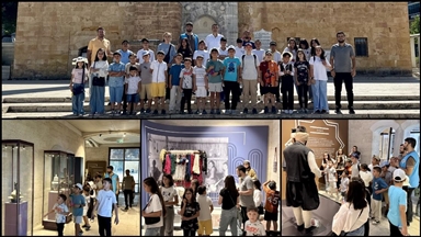 Kur'an kursu öğrencileri, memleketlerinin tarihi ve kültürel mekanlarını tanıyor