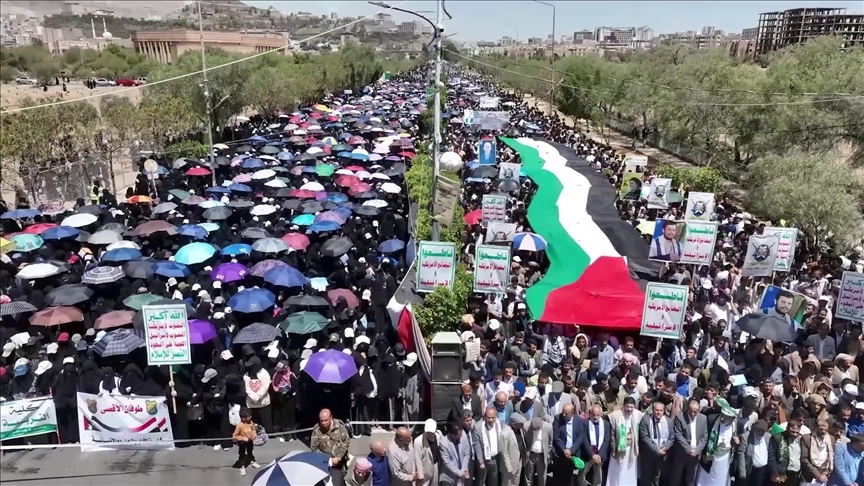 Jemen, protesta kundër gjenocidit të Izraelit dhe sulmeve ndaj gazetarëve në Gaza