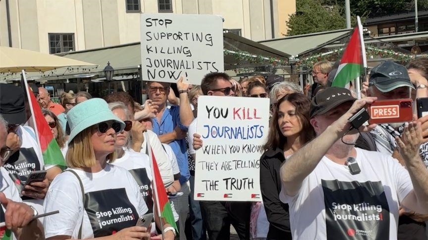 Novinari u Švedskoj protestovali zbog izraelskog ubijanja kolega u Gazi