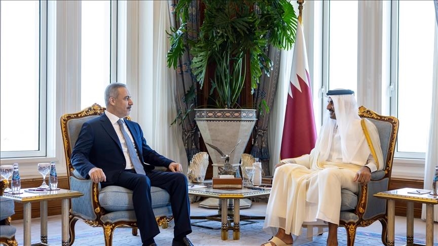 دیدار هاکان فیدان با امیر قطر 
