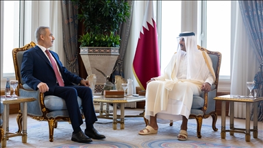Turkish foreign minister meets Qatari emir in Doha