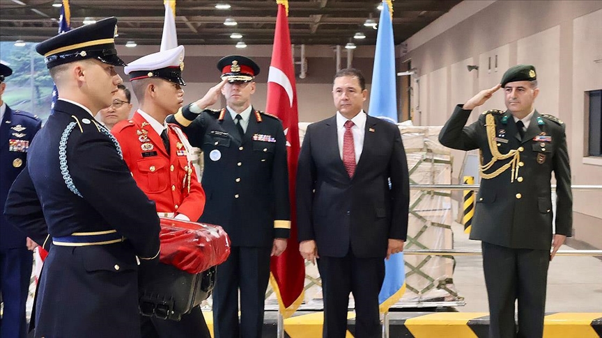 Kore Savaşı'nda şehit olan 4 Türk askerinin kalıntıları 75 yıl sonra Türk yetkililere teslim edildi