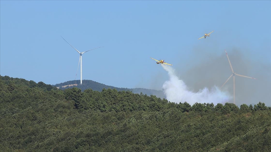 Bazı illerde çıkan orman yangınlarına müdahale sürüyor