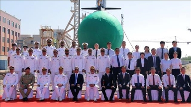 Pakistan launches 3rd Hangor-class submarine in China