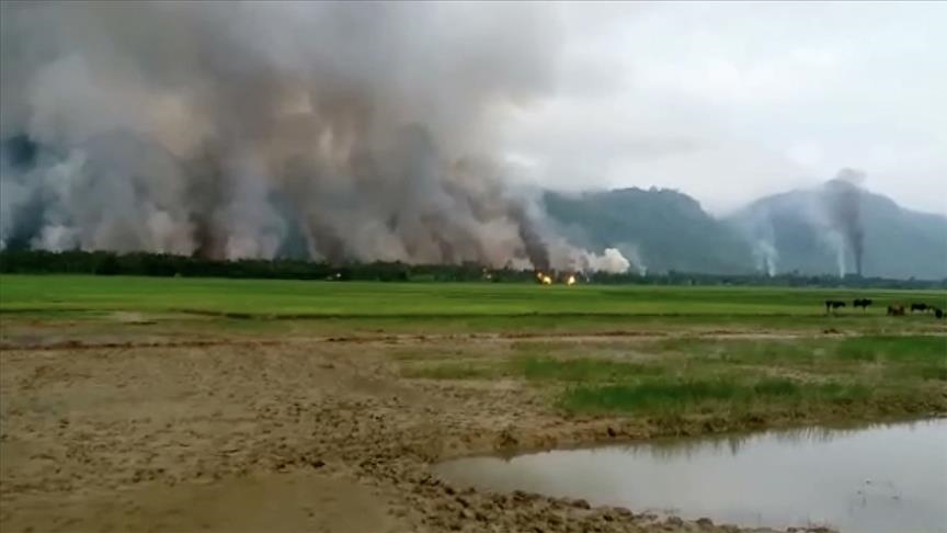 جان‌باختن 21 نفر در حمله هوایی ارتش میانمار به موگوک