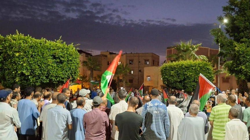 105 فعاليات بـ58 مدينة مغربية دعما لغزة وتنديدا باغتيال الشريف ورفاقه