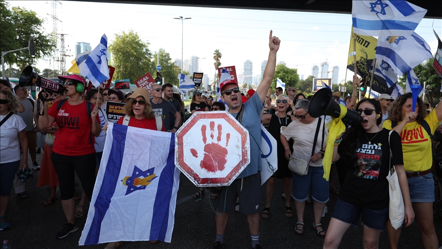 Thousands of Israelis stage general strike to demand Gaza swap deal, end war