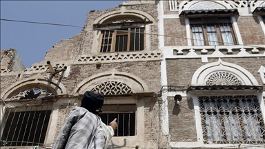 Yemen'in başkenti Sana'da kadim mimari yapılar şiddetli yağmur nedeniyle "çökme tehlikesi" altında