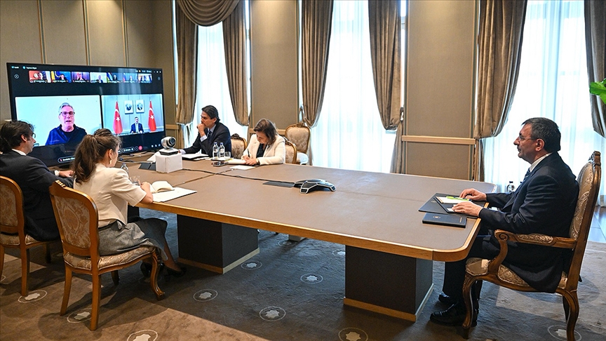 Cumhurbaşkanı Yardımcısı Yılmaz, Ukrayna konusundaki "Gönüllüler Koalisyonu Liderler Toplantısı"na katıldı