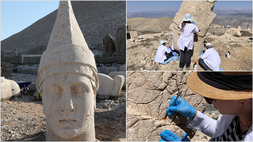 Nemrut'un zirvesindeki binlerce yıllık heykeller nanoteknolojiyle ayağa kalkıyor