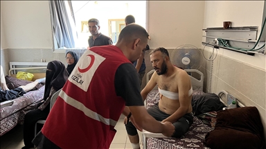 Türk Kızılay, Gazze'deki El Kudüs Hastanesi'ne her gün sıcak yemek ulaştırıyor