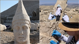 Nemrut'un zirvesindeki binlerce yıllık heykeller nanoteknolojiyle ayağa kalkıyor