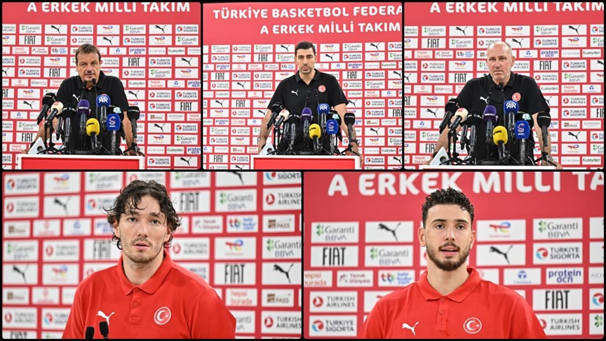A Milli Basketbol Takımı, EuroBasket 2025 öncesinde basın mensuplarıyla bir araya geldi