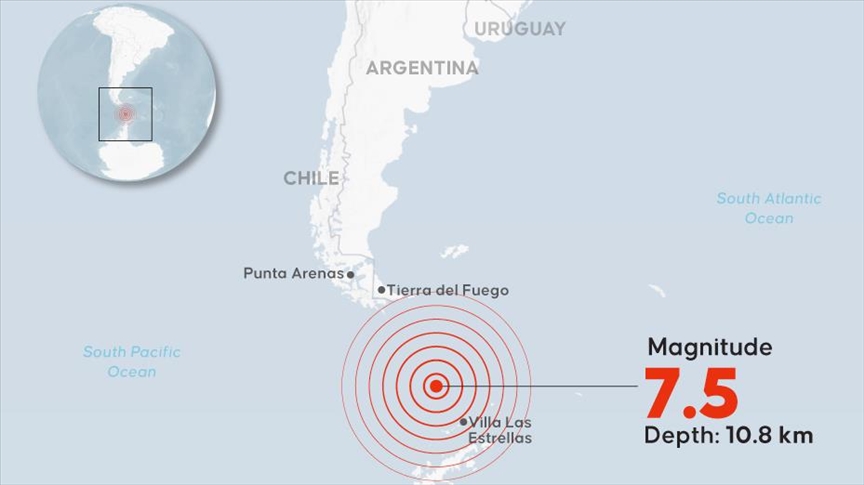 7.5-magnitude earthquake strikes south of Chile, tsunami threat subsides