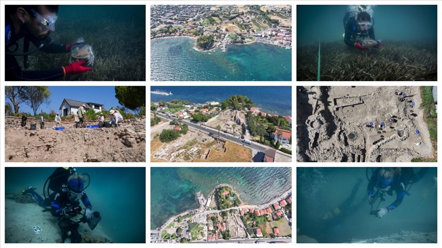 Dalgıç arkeologlar, su altında 7 bin yıllık limanda yeni keşifler için çalışıyor