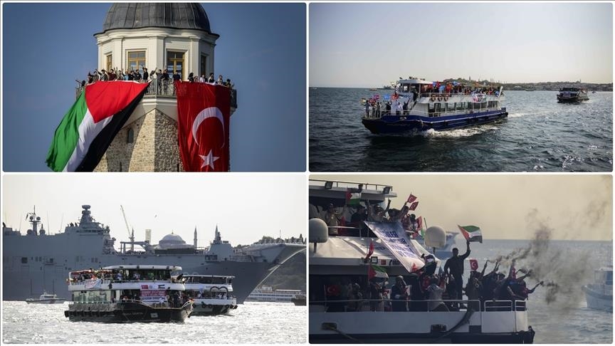 Masovni pomorski konvoj podrške Gazi održan u Istanbulu