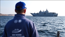 TCG Anadolu "Zafer Yolculuğu" için Çanakkale'den İstanbul'a hareket etti 