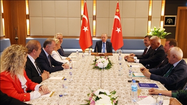 Cumhurbaşkanı Erdoğan, Kültür ve Sanat Politikaları Kurulu üyelerini kabul etti