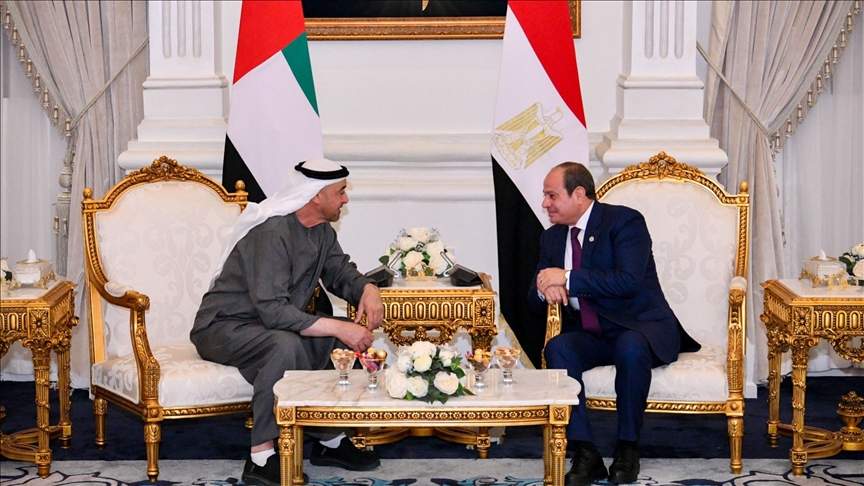 Egyptian, Emirati presidents meet in northern Egypt