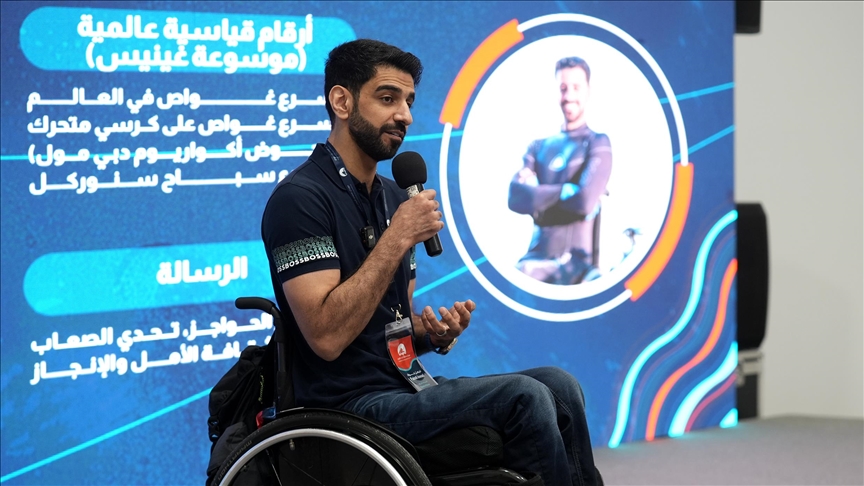 Para-athlete diver Faisal Jawad steals the show on day 2 of Musandam International Diving Festival