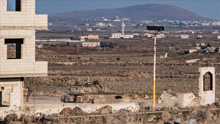 Israeli tank catches fire during ‘routine activity’ in southern Syria, military says