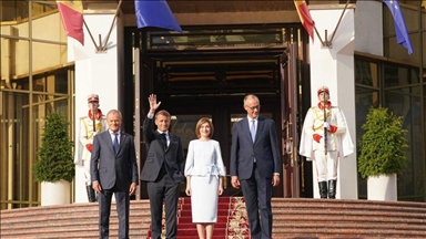 "La porte de l’Union européenne est ouverte" : Macron, Merz et Tusk réaffirment leur soutien à la Moldavie 
