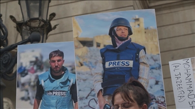 Protestë në Barcelonë kundër vrasjes së gazetarëve palestinezë në Gaza