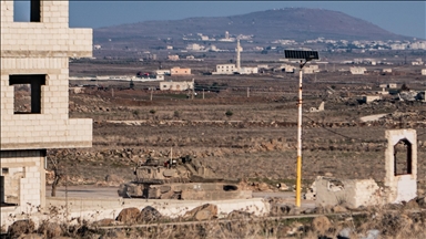 Israeli tank catches fire during ‘routine activity’ in southern Syria, military says
