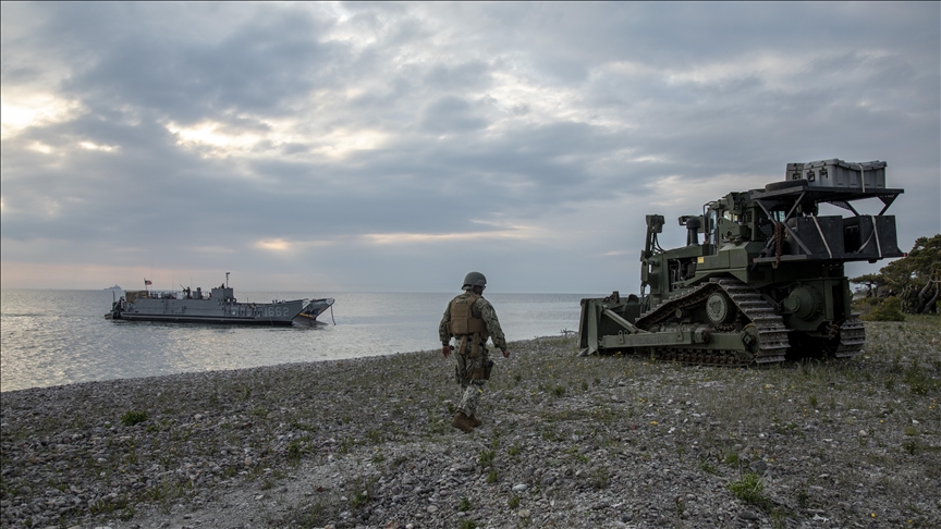German chancellor warns of Russian threat during Baltic Sea visit