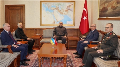 Turkish defense minister hosts Ukrainian counterpart in Ankara