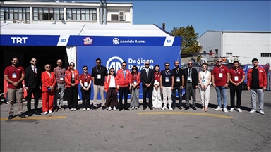 AA Yönetim Kurulu Başkanı ve Genel Müdürü Karagöz TEKNOFEST Mavi Vatan'ı ziyaret etti