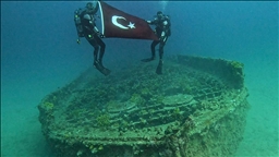 Çanakkale Savaşları'ndan kalma batık gemilere dalış yapıldı