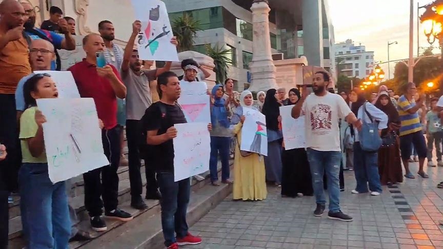 تونس.. وقفة احتجاجية ضد الإبادة الإسرائيلية في غزة